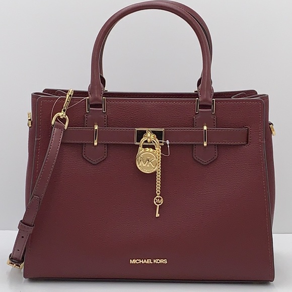 Michael Kors Hamilton Meidum Satchel Shoulder Crossbody - Picture 3 of 16
